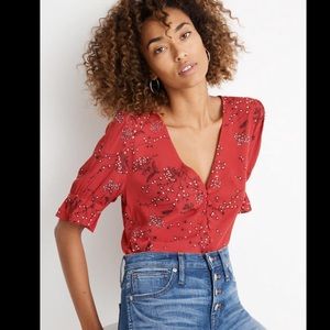 Madewell Daylight top in windswept floral